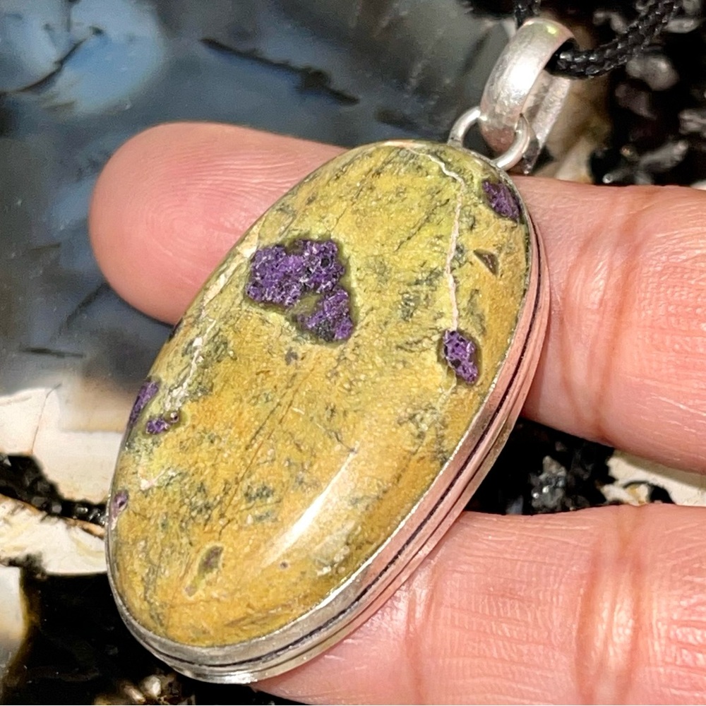 Atlantisite Purpurite Pendant 2 1/4”